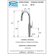 Смеситель для кухни Remer NK72