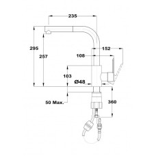 Смеситель для кухни Teka Petra 819386210 Хром