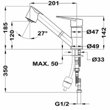 Смеситель для кухни Teka Manacor 469781210 Хром