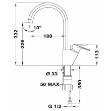 Смеситель для кухни Teka Kitchen Series 469950210 Хром
