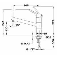 Смеситель для кухни Teka Kitchen Series 539930210 Хром