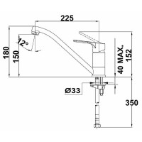 Смеситель для кухни Teka Alcudia 4691362C0 Хром