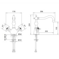 Смеситель для кухни Migliore Arcadia 18269 Золото