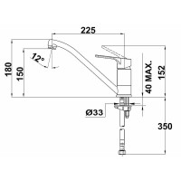 Смеситель для кухни Teka Salina 279136210 Хром