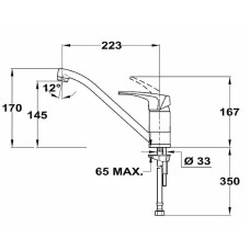 Смеситель для кухни Teka Deia 409136210 Хром