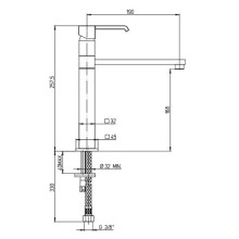 Смеситель для кухни Paini Q 19CR579S