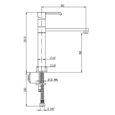 Смеситель для кухни Paini Q 19CR579S