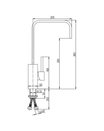 Смеситель для кухни Paini DAX-R 84PW572R
