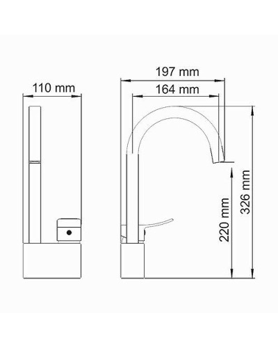 Смеситель для кухни WasserKRAFT Aller 1067W Белый Хром