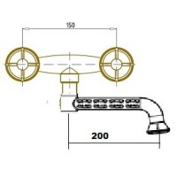 Смеситель для кухни Bronze De Luxe Royal 10113