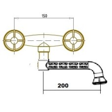 Смеситель для кухни Bronze De Luxe Royal 10113