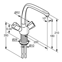 Смеситель для кухни Kludi Standard 316230515