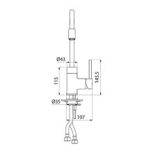 Смеситель для кухни Iddis Kitchen 360 K36BNJ0i05 Сатин