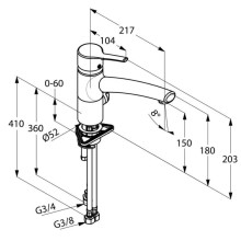 Смеситель для кухни Kludi Trendo 335760575