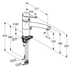 Смеситель для кухни Kludi Trendo 335760575