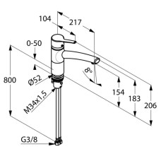 Смеситель для кухни Kludi Trendo 335780575