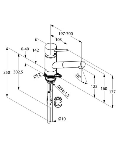 Смеситель для кухни Kludi Scope 339310575