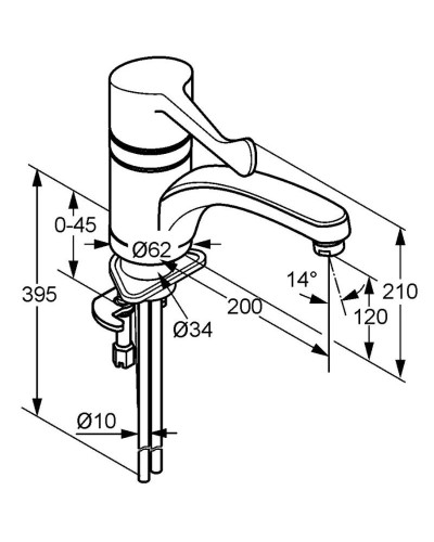 Смеситель для кухни Kludi Medi Care 349080534