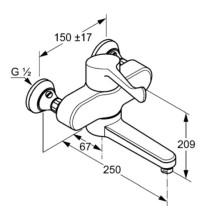 Смеситель для кухни Kludi Medi Care 349210524