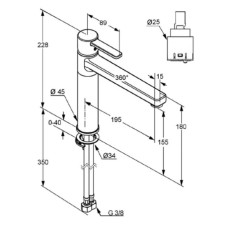 Смеситель для кухни Kludi Zenta 389739175