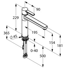 Смеситель для кухни Kludi Zenta 389790575