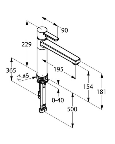 Смеситель для кухни Kludi Zenta 389790575