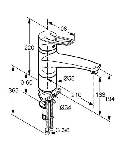 Смеситель для кухни Kludi MX 399040562