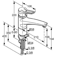 Смеситель для кухни Kludi MX 399050562