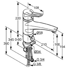 Смеситель для кухни Kludi MX 399068262