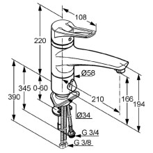 Смеситель для кухни Kludi MX 399069262