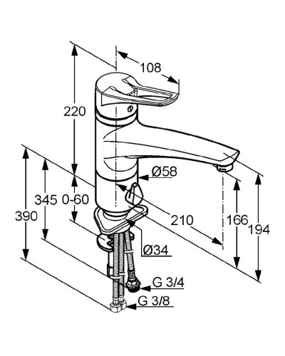 Смеситель для кухни Kludi MX 399069262