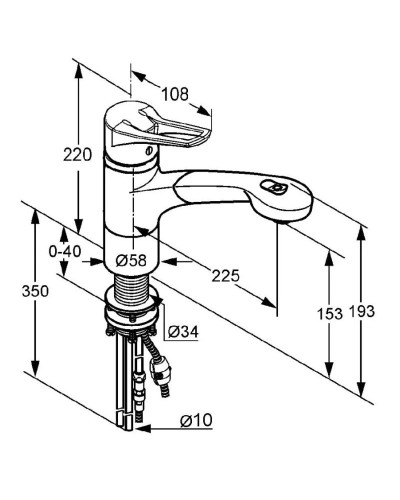 Смеситель для кухни Kludi MX 399410562