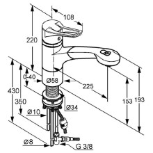 Смеситель для кухни Kludi MX 399420562