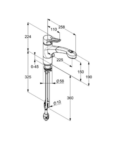 Смеситель для кухни Kludi MX 399450562