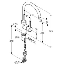 Смеситель для кухни Kludi Bingo Star 428519678