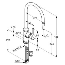 Смеситель для кухни Kludi Bingo Star 428520578