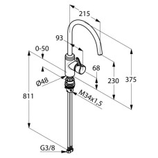 Смеситель для кухни Kludi Bingo Star 428570578