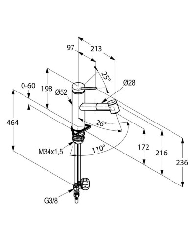 Смеситель для кухни Kludi Tangenta 44941F875