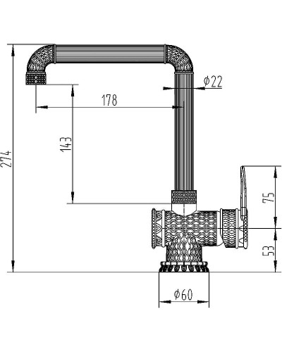 Смеситель для кухни ZorG Antic A 418 K-BR LOFT Бронза