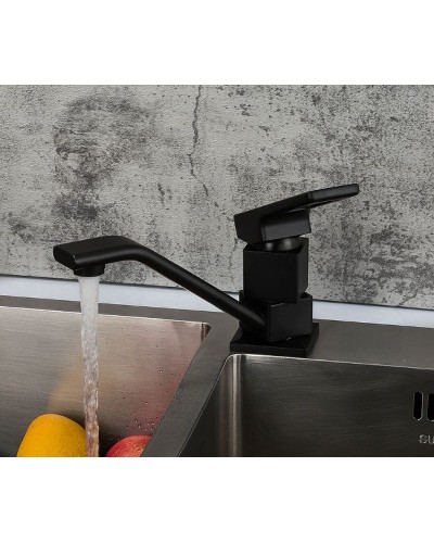 Смеситель для кухни Gappo G17-6 G4517-6 Черный матовый