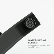 Смеситель для кухни Gappo G17-6 G4517-6 Черный матовый