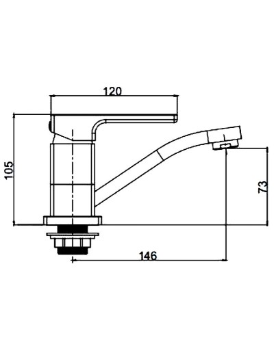 Смеситель для кухни Gappo G17-6 G4517-6 Черный матовый
