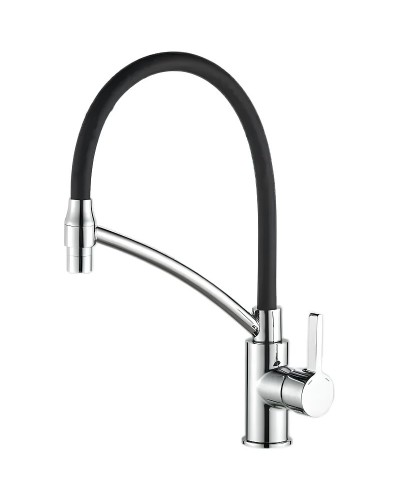 Смеситель для кухни Haiba HB73643-7 Хром Черный