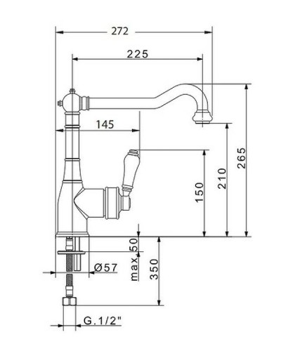 Смеситель для кухни Migliore Ermitage 18221 Хром