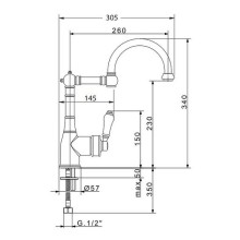 Смеситель для кухни Migliore Ermitage 18272 Золото