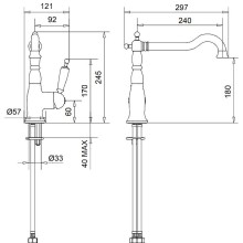 Смеситель для кухни Migliore Oxford 18274 Золото