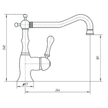 Смеситель для кухни Migliore Team 18210 Бронза
