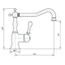 Смеситель для кухни Migliore Team 18210 Бронза