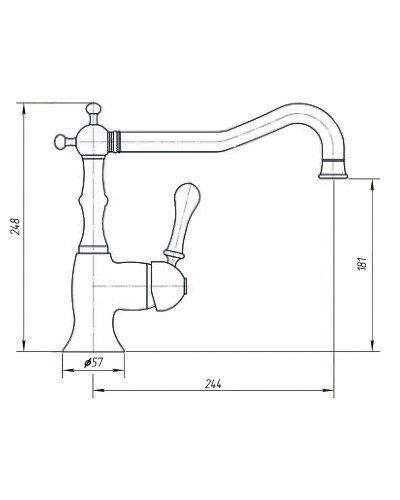 Смеситель для кухни Migliore Team 18210 Бронза