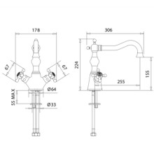 Смеситель для кухни Migliore Arcadia 18218 Хром